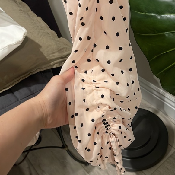 Never worn Pink polka dot midi dress - Picture 2 of 3